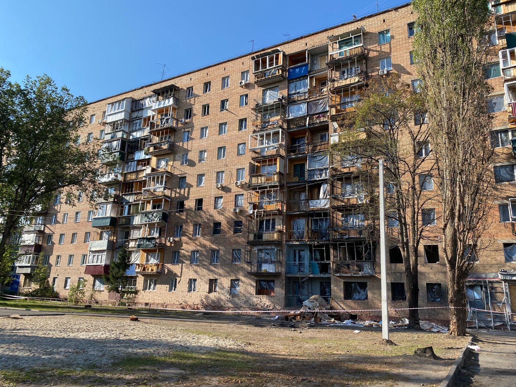 An apartment block on Soyuznaya Street, Kursk