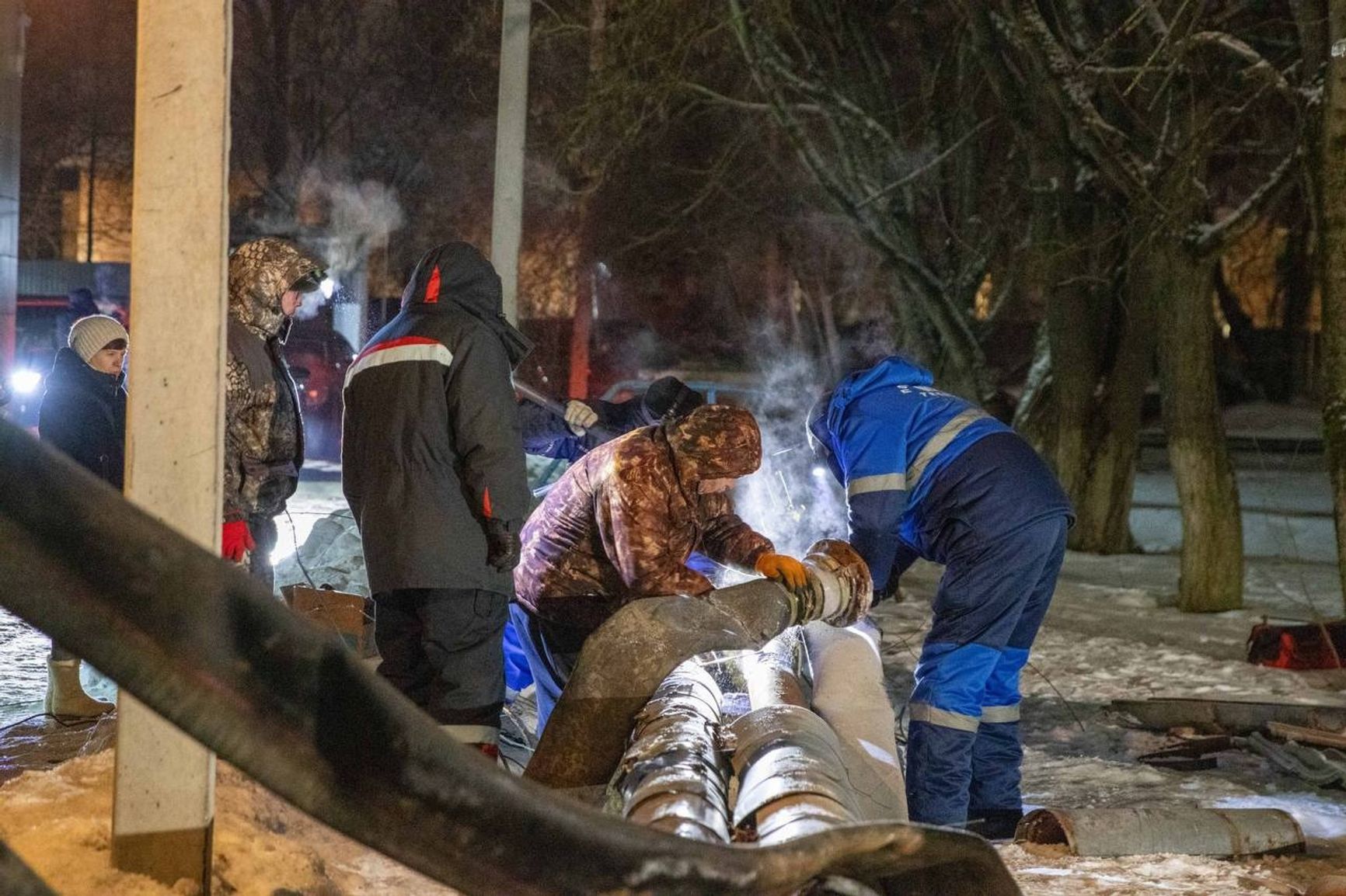 Установка временной блочно-модульной котельной на территории больницы в Подольске